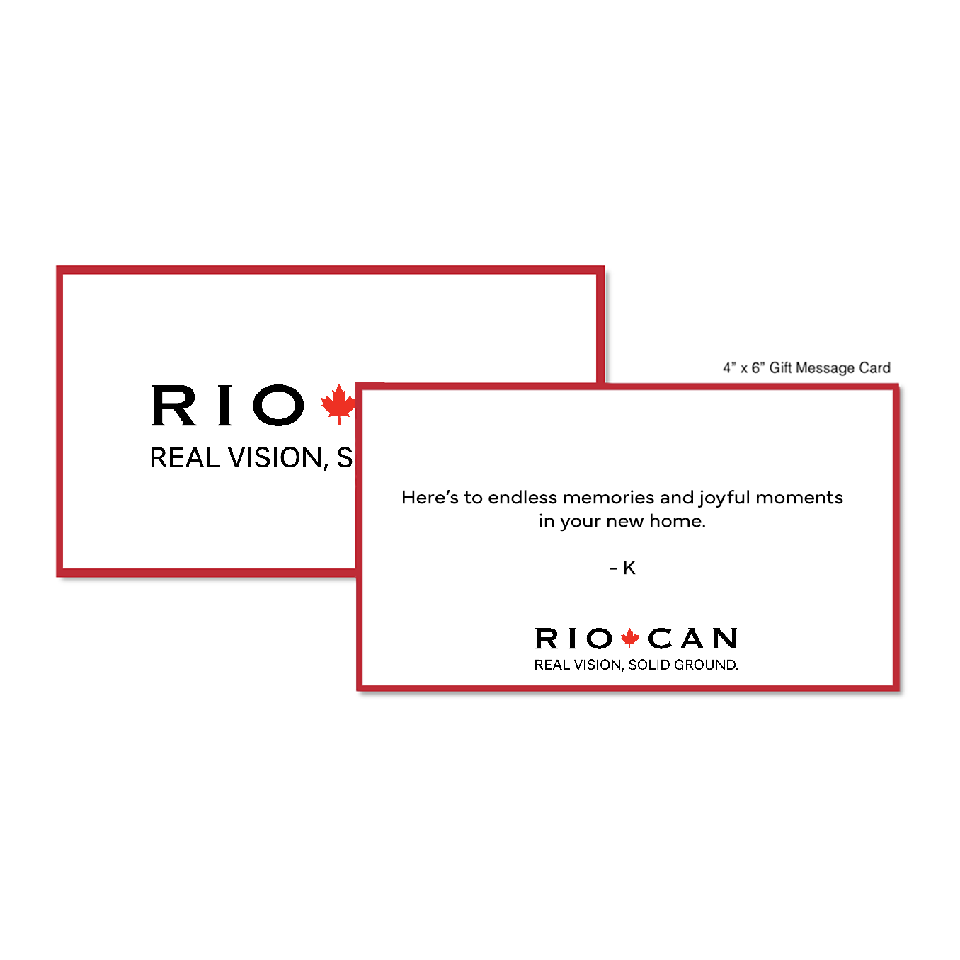 RioCan Gift Message Card