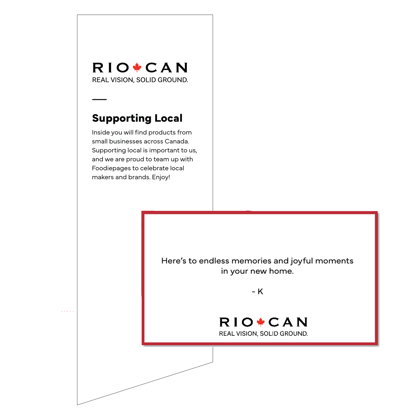 RioCan Sticker + Gift Message Card Bundle